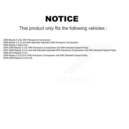 Climatiseur Compresseur AC avec embrayage pour Mazda 3 5 Sport GLB-MZ11699