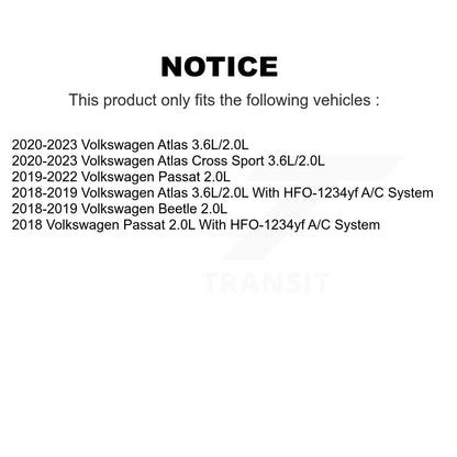 Climatiseur Compresseur AC avec pour Volkswagen Atlas Cross Sport Passat Beetle