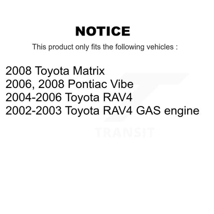 Paire de cylindres de roue de frein à tambour arrière, pour Toyota RAV4 Pontiac Vibe Matrix