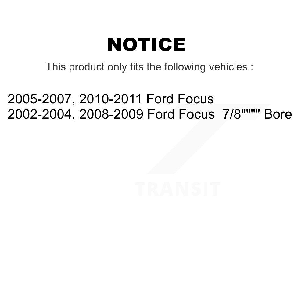 Paire de cylindres de roue de frein à tambour arrière pour Ford Focus K14-100018