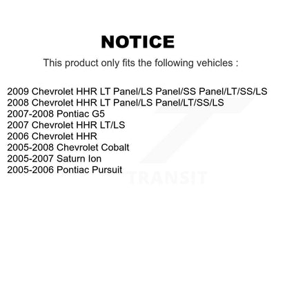 Paire de cylindres de roue de frein à tambour arrière, pour Chevrolet Cobalt Pontiac G5 Saturn Ion