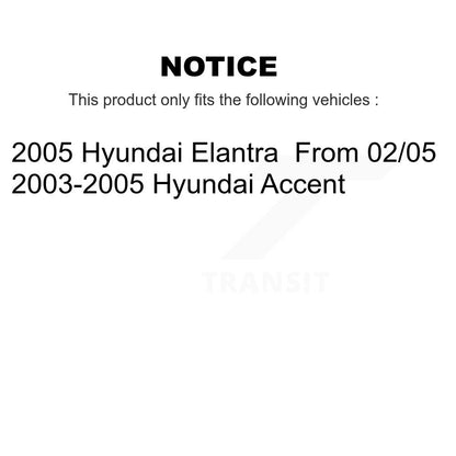 Kit de cylindre de roue de frein à tambour arrière, pour Hyundai Accent Elantra K14-100106