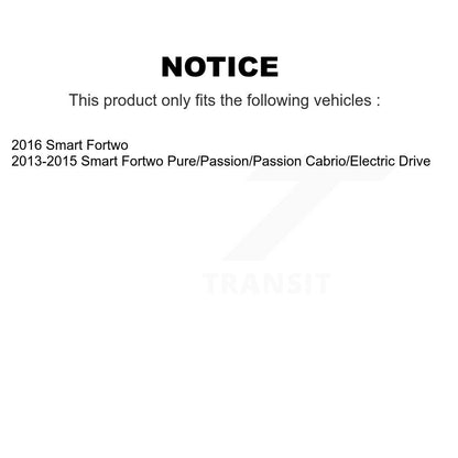 Kit de cylindre de roue de frein à tambour arrière pour Smart Fortwo K14-100120
