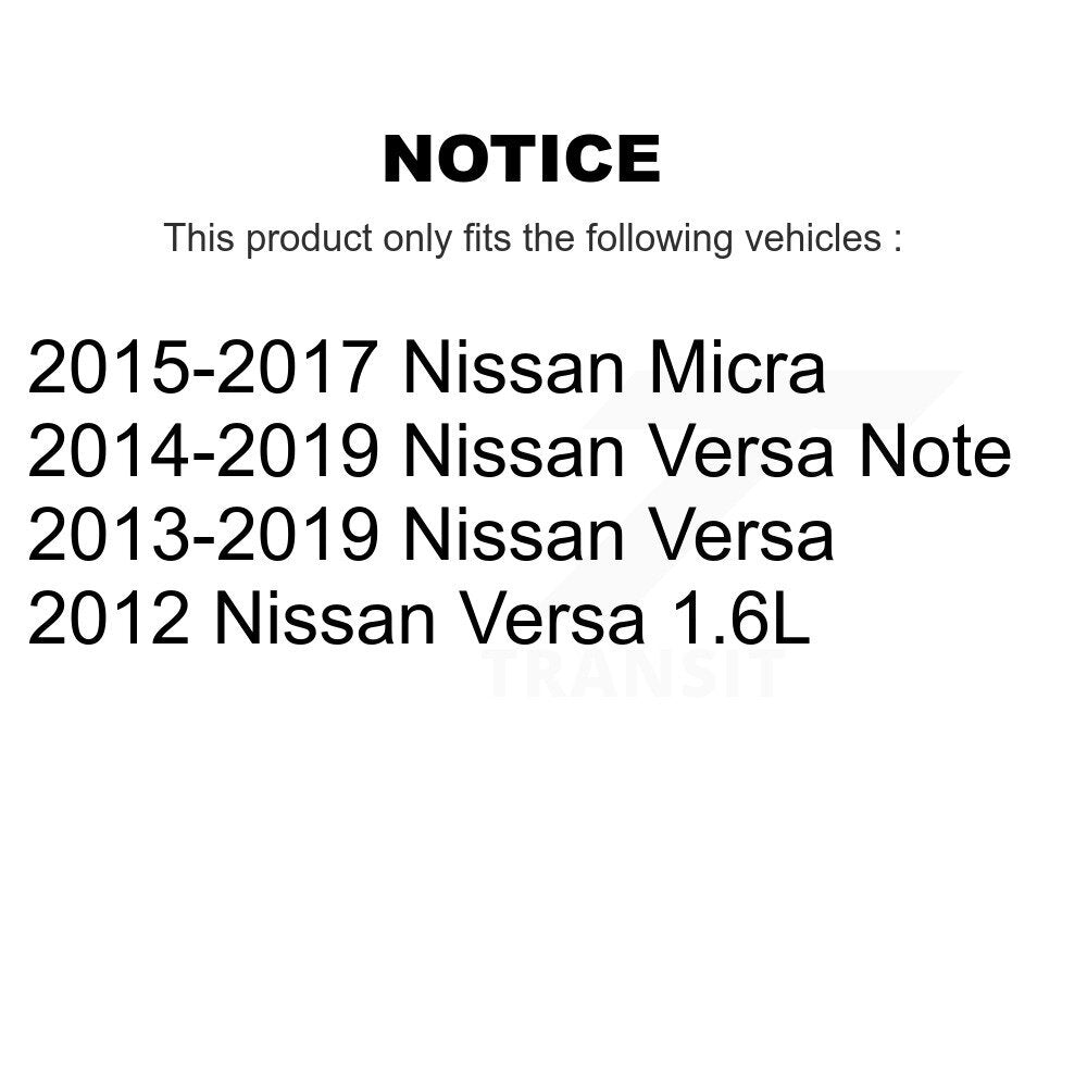 Paire de cylindres de roue de frein à tambour arrière, pour Nissan Versa Note Micra K14-100124