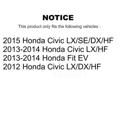 Paire de cylindres de roue de frein à tambour arrière, pour Honda Civic Fit K14-100127