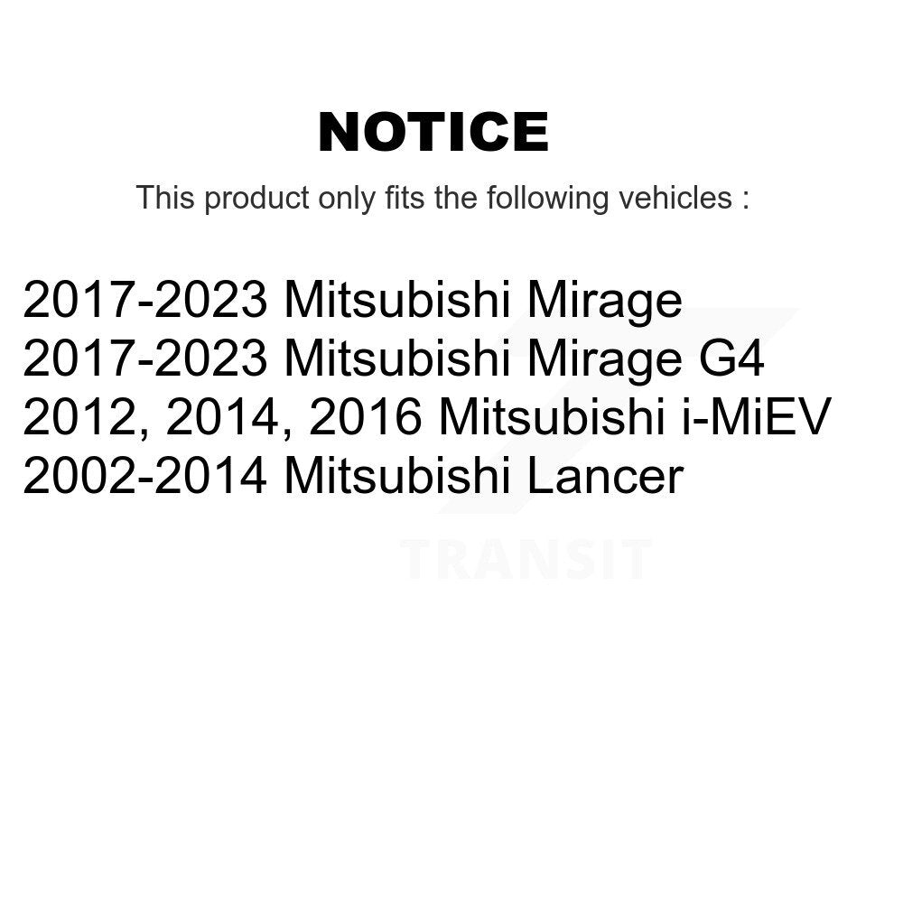 Paire de cylindres de roue de frein à tambour arrière, pour Mitsubishi Lancer Mirage G4 i-miev