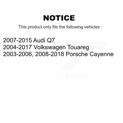 Filtre à air d'habitacle (paquet de 2) pour Porsche Cayenne Volkswagen Touareg Audi Q7