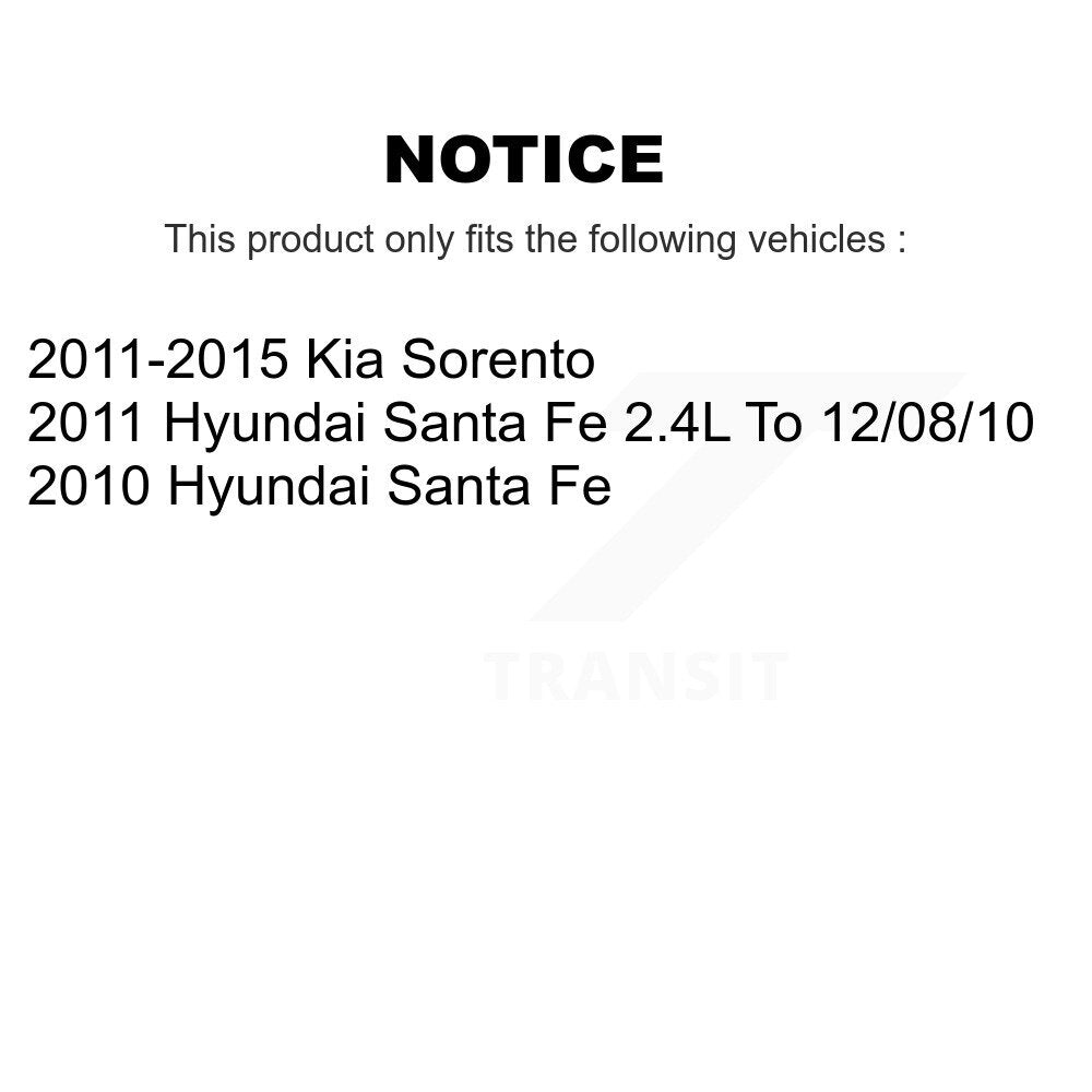 Filtre à air d'habitacle (paquet de 2) pour Kia Sorento Hyundai Santa Fe K54-100057