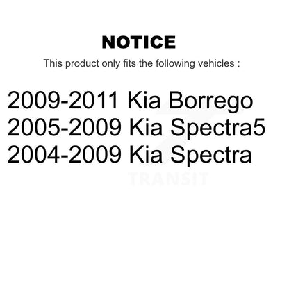 Filtre à air d'habitacle (paquet de 2) pour Kia Spectra Spectra5 Borrego K54-100091