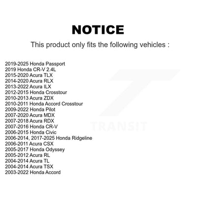 Filtre à air d'habitacle (paquet de 3) pour Honda Civic CR-V Acura Accord Odyssey Pilot MDX T