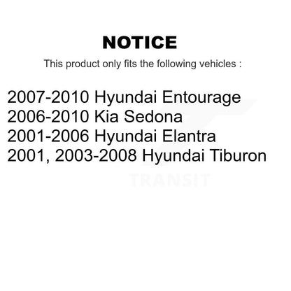 Filtre à air d'habitacle (paquet de 3) pour Hyundai Elantra Kia Sedona Tiburon Entourage