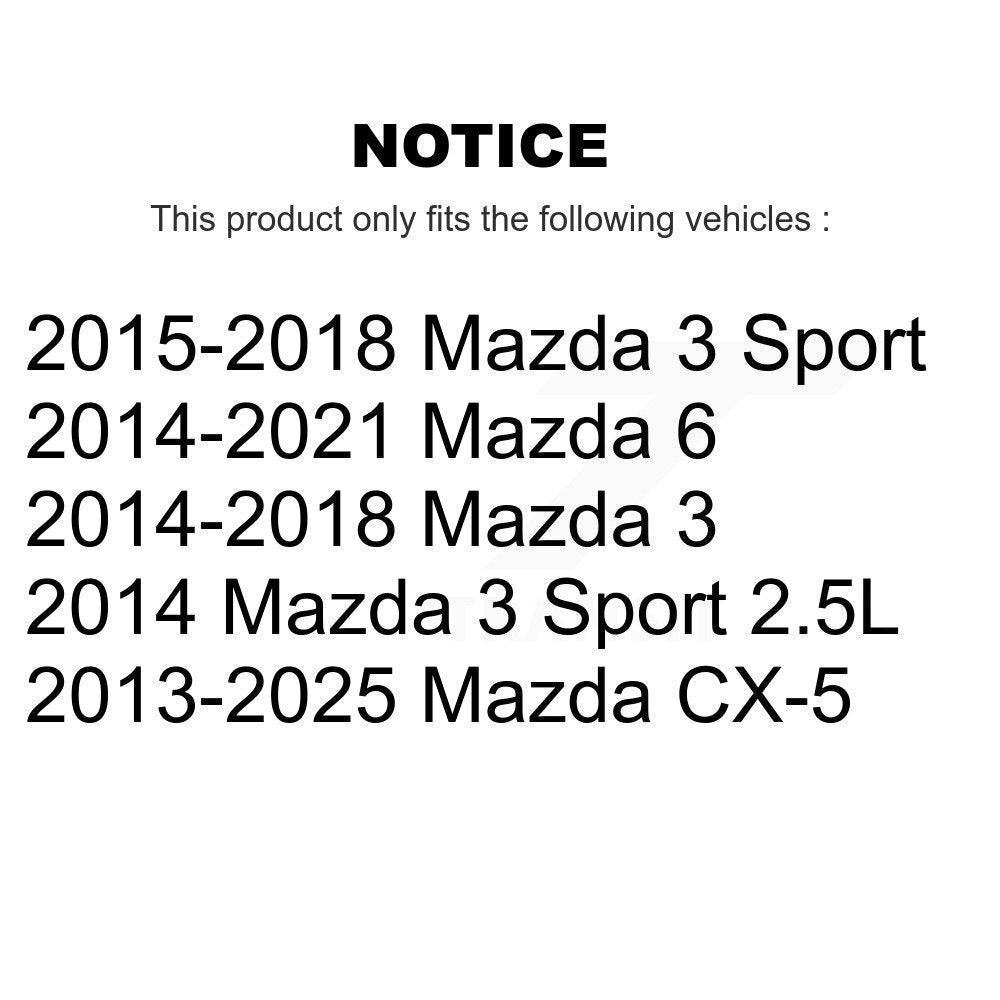Filtre à air d'habitacle (paquet de 4) pour Mazda CX-5 3 Sport 6 K54-100337