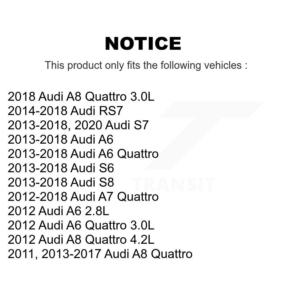 Filtre à air d'habitacle (paquet de 5) pour Audi A6 Quattro A7 A8 S7 S6 RS7 S8 K54-100426