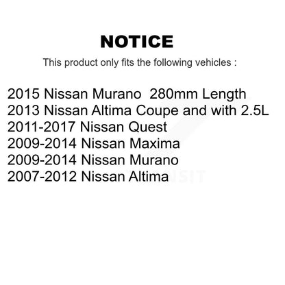 Filtre à air d'habitacle (paquet de 5) pour Nissan Altima Murano Maxima Quest K54-100445