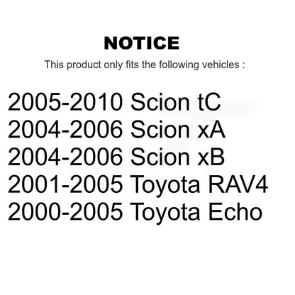 Filtre à air d'habitacle (paquet de 10) pour Toyota Echo RAV4 Scion xB tC xA K54-100705