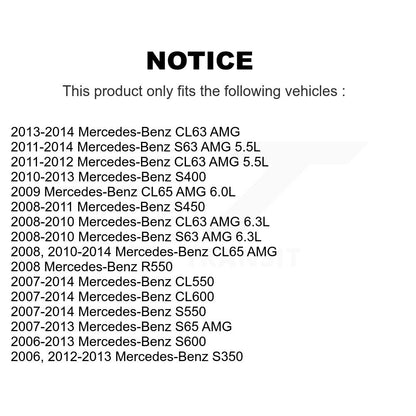 Filtre à air d'habitacle (paquet de 10) pour Mercedes-Benz S550 S450 CL550 S350 S63 AMG CL63