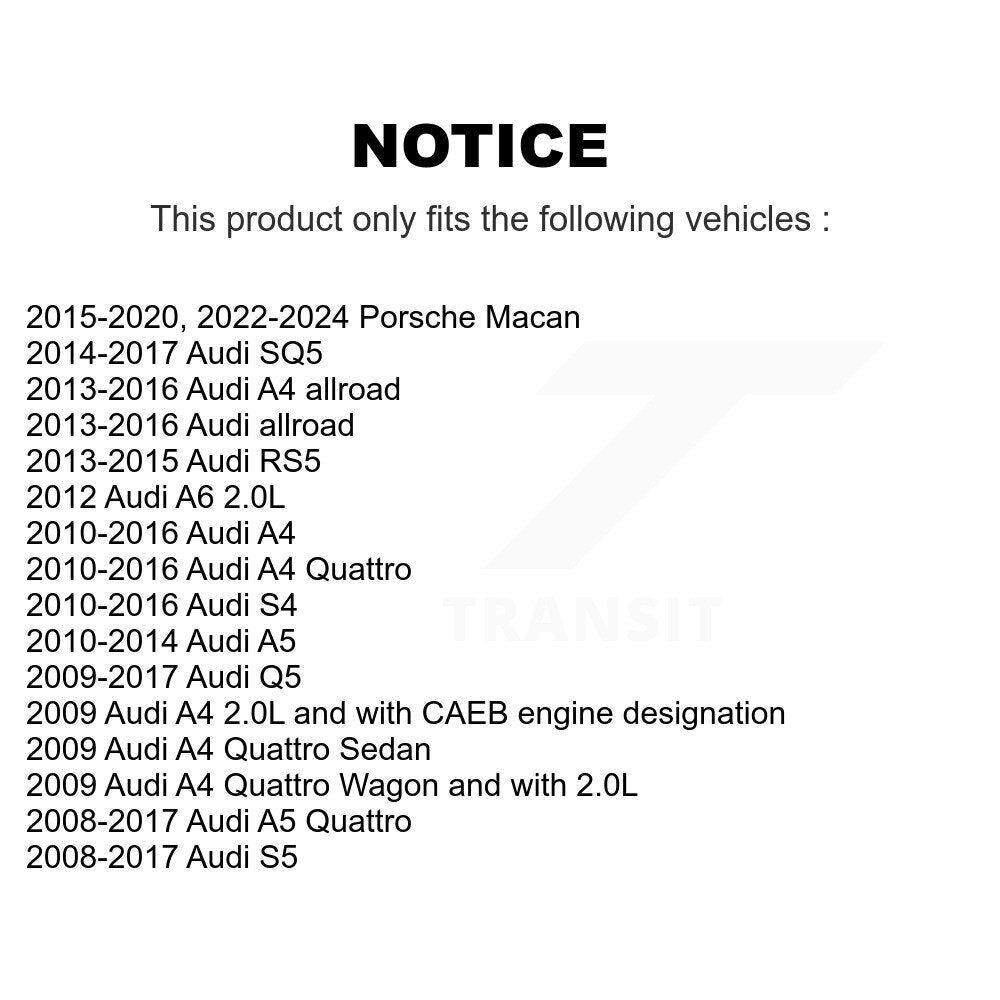 Filtre à air d'habitacle (paquet de 11) pour Audi Q5 Porsche Macan A4 Quattro A5 S4 S5 SQ5 RS