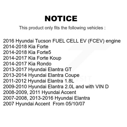 Filtre à air d'habitacle (paquet de 7) pour Hyundai Elantra Kia Forte Accent GT Tucson Rondo