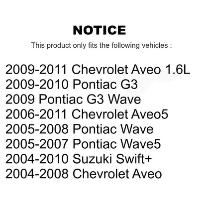 Filtre à air d'habitacle (paquet de 7) pour Chevrolet Aveo Pontiac Aveo5 Wave G3 Suzuki Swift