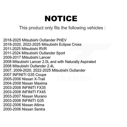 Filtre à air d'habitacle (paquet de 8) pour Mitsubishi Outlander RVR Lancer Nissan Eclipse G3