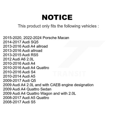 Filtre à air d'habitacle (paquet de 8) pour Audi Q5 Porsche Macan A4 Quattro A5 S4 S5 SQ5 RS5