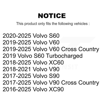Filtre à air d'habitacle (paquet de 8) pour Volvo XC60 XC90 S60 V60 Cross Country V90 S90