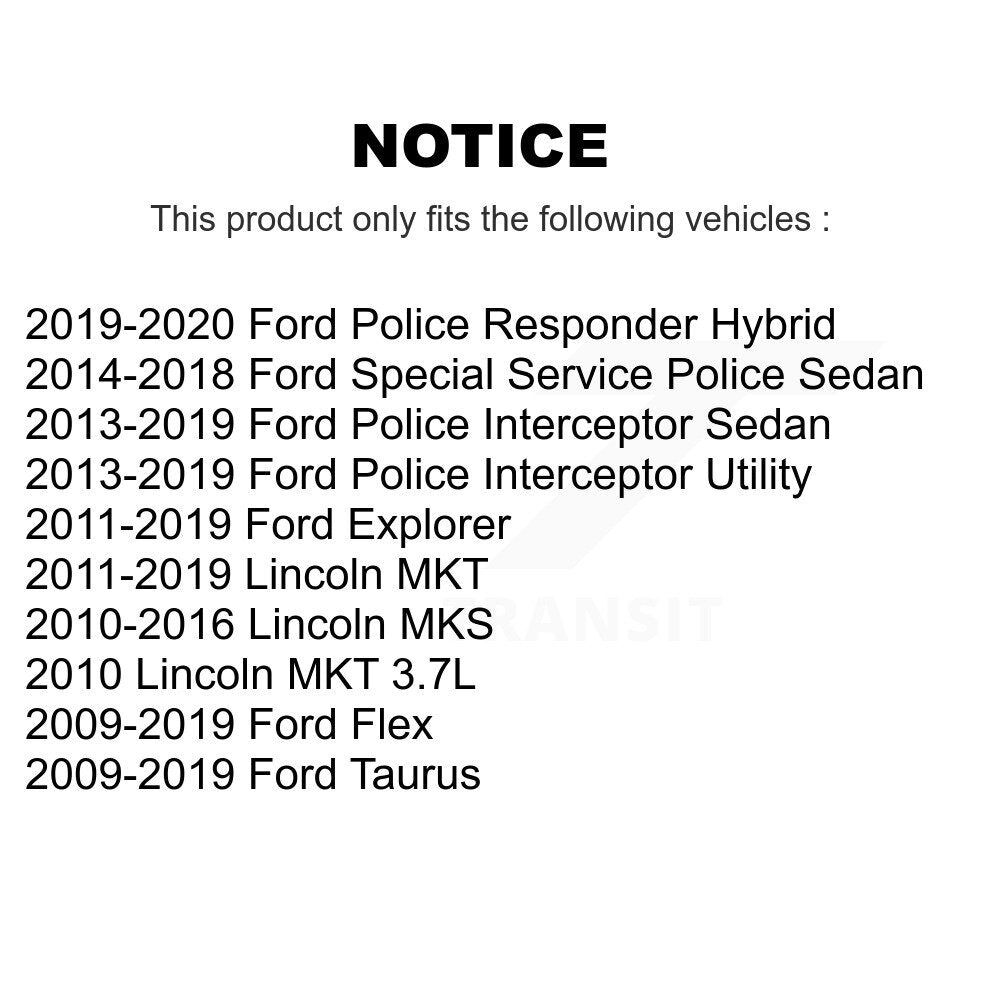 Filtre à air d'habitacle (paquet de 8) pour Ford Explorer Flex Taurus Police Interceptor Seda