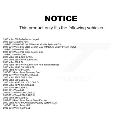 Filtre à air d'habitacle (paquet de 9) pour Volvo Land Rover XC60 Range Evoque XC70 Discovery