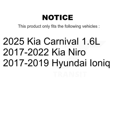 Filtre à air d'habitacle (paquet de 9) pour Kia Niro Hyundai Ioniq Carnival K54-101607