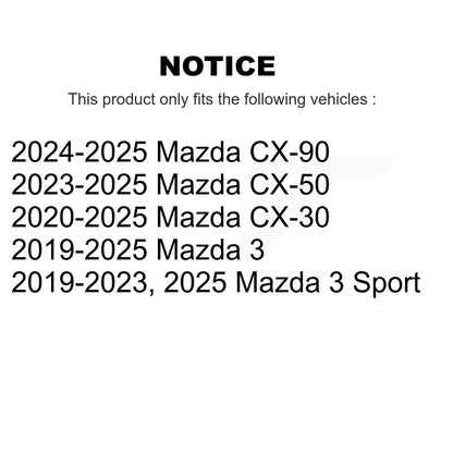 Filtre à air d'habitacle (paquet de 2) pour Mazda 3 CX-30 CX-50 CX-90 Sport K54-101685