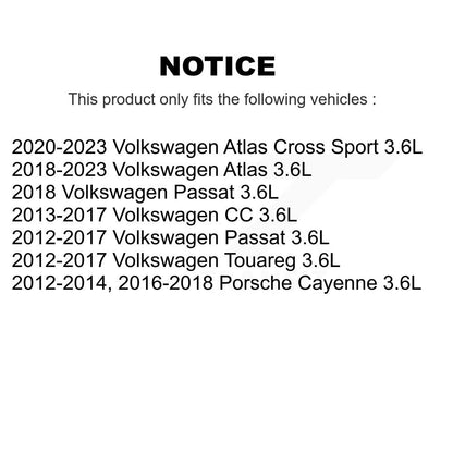 Filtre à huile à cartouche moteur (paquet de 2) pour Volkswagen Atlas Passat Cross Sport CC