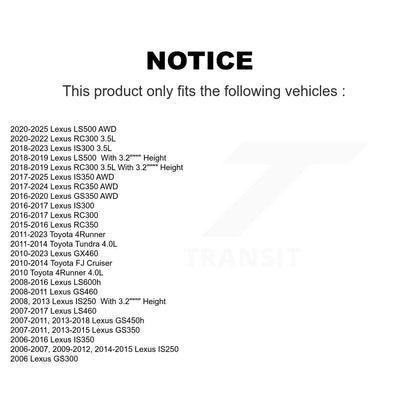 Filtre à huile à cartouche moteur (paquet de 2) pour Toyota 4Runner Lexus Tundra IS250 IS30