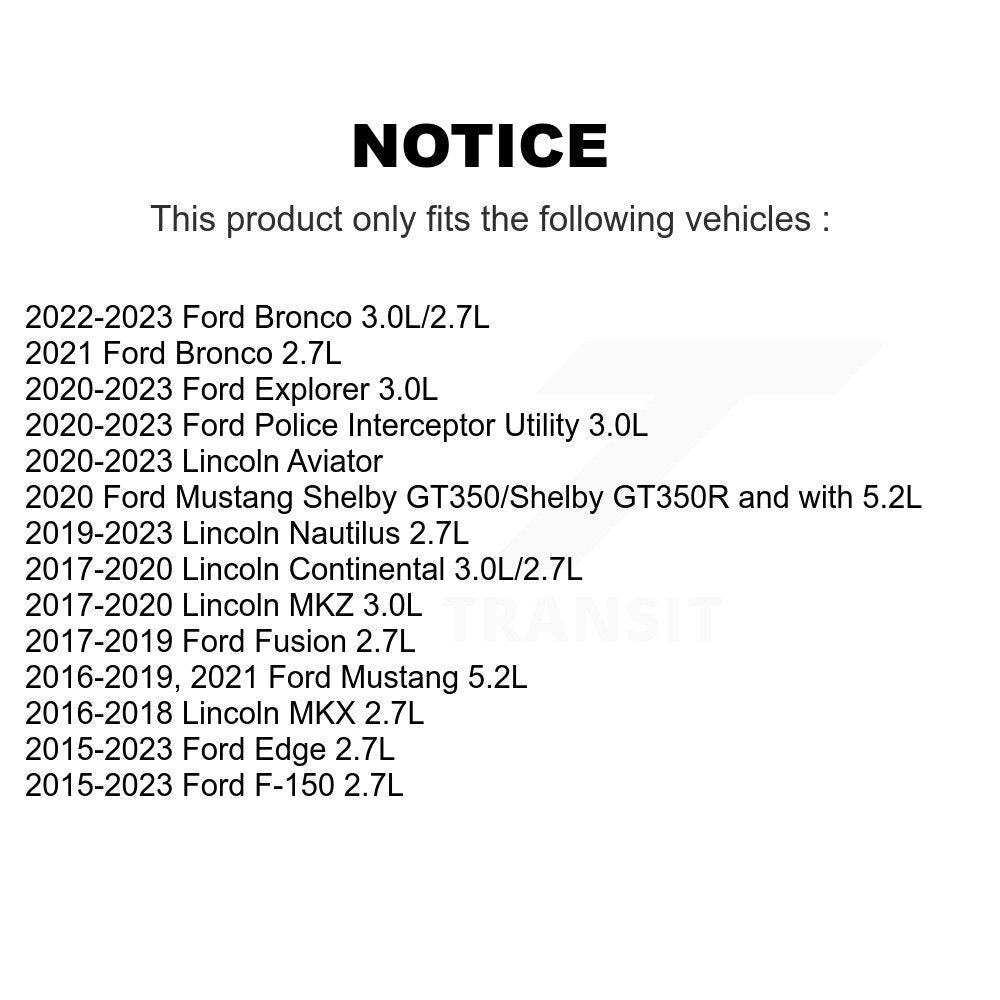 Filtre à huile à cartouche moteur (paquet de 2) pour Ford F-150 Edge Explorer Lincoln Bronc
