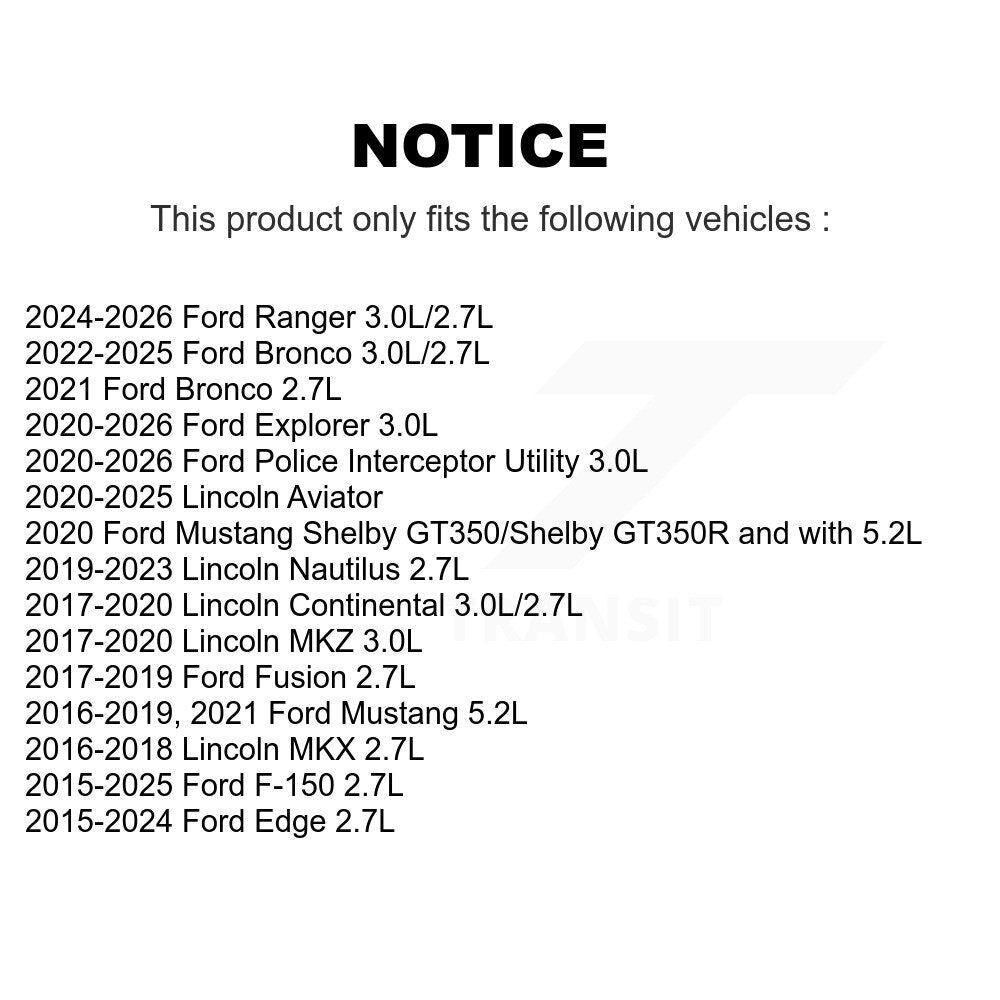 Filtre à huile à cartouche moteur (paquet de 3) pour Ford F-150 Edge Explorer Lincoln Bronc
