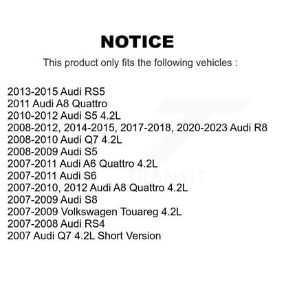 Filtre à huile à cartouche moteur (paquet de 4) pour Audi Q7 S5 A6 Quattro R8 Volkswagen RS