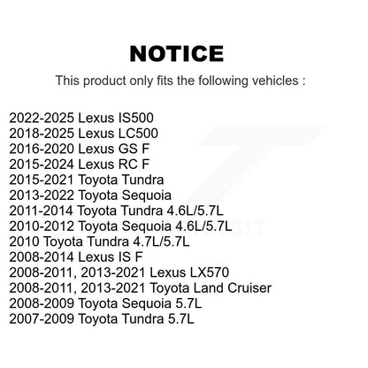 Filtre à huile à cartouche moteur (paquet de 5) pour Toyota Tundra Sequoia Lexus LX570 LC50