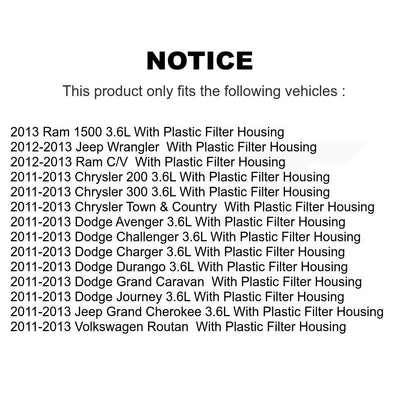 Filtre à huile à cartouche moteur (paquet de 5) pour Dodge Grand Caravan Journey Chrysler &