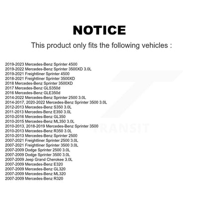 Filtre à huile à cartouche moteur (paquet de 10) pour Mercedes-Benz Sprinter 2500 ML350 350