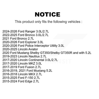 Filtre à huile à cartouche moteur (paquet de 7) pour Ford F-150 Edge Explorer Lincoln Bronc