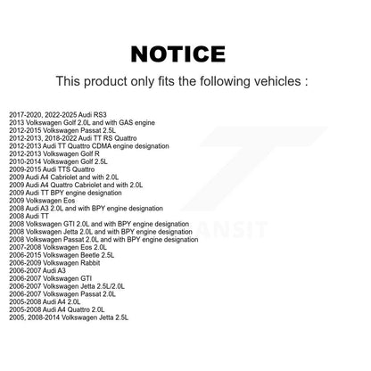 Filtre à huile à cartouche moteur (paquet de 8) pour Volkswagen Jetta Passat Golf Audi A4 A