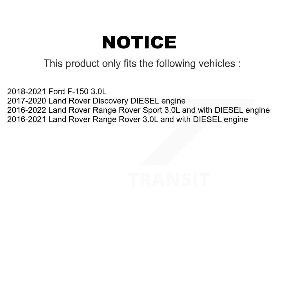 Filtre à huile à cartouche moteur (paquet de 11) pour Ford F-150 Land Rover Range Sport