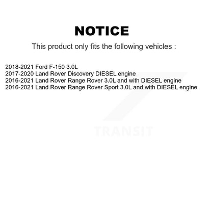 Filtre à huile à cartouche moteur (paquet de 2) pour Ford F-150 Land Rover Range Sport