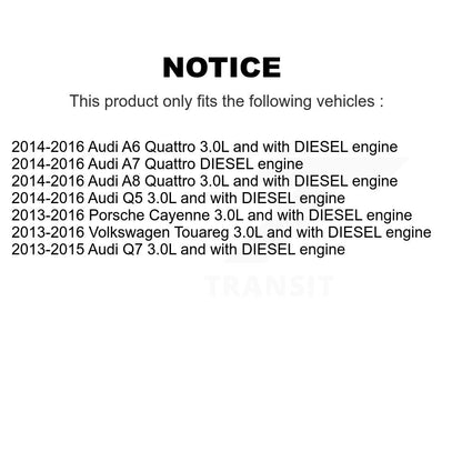 Filtre à huile à cartouche moteur (paquet de 6) pour Audi Q5 Volkswagen Touareg Porsche Q7
