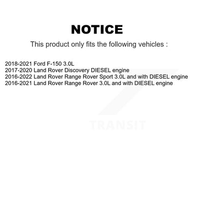 Filtre à huile à cartouche moteur (paquet de 8) pour Ford F-150 Land Rover Range Sport