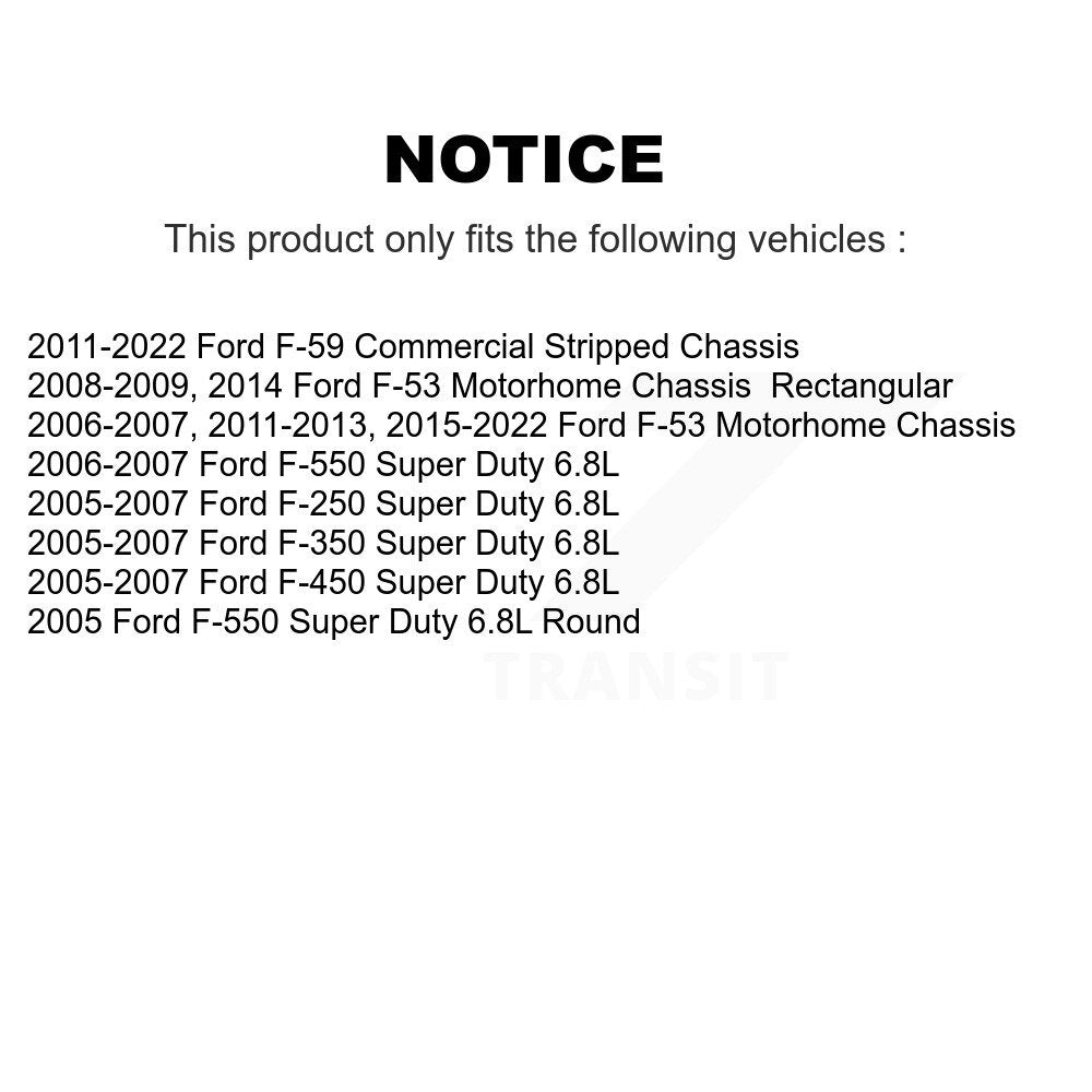 Filtre à air moteur (paquet de 2) pour Ford F-350 Super Duty F-250 F-550 F-450 F-53 F-5