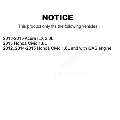 Filtre à air moteur (paquet de 2) pour Honda Civic Acura ILX K57-100178