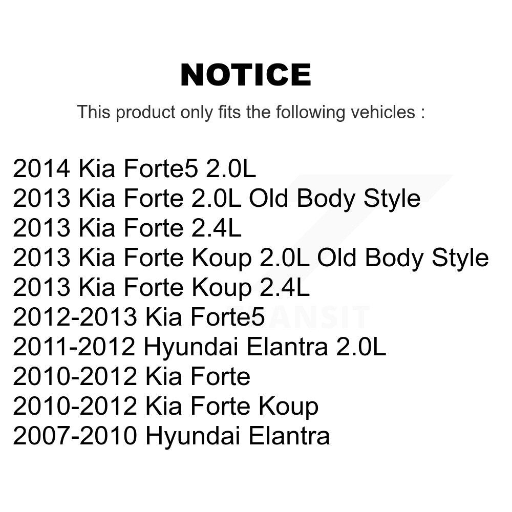 Filtre à air moteur (paquet de 2) pour Hyundai Elantra Kia Forte koup Forte5 K57-100214