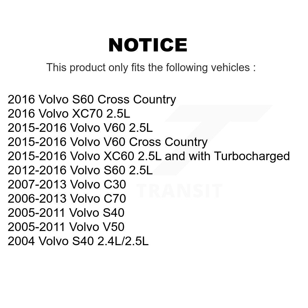 Filtre à air moteur (paquet de 3) pour Volvo S60 S40 C30 XC60 V50 C70 V60 Cross Country
