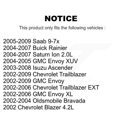 Filtre à air moteur (paquet de 3) pour Chevrolet GMC Saturn Ion Trailblazer Envoy XL EX