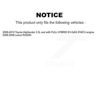 Filtre à air moteur (paquet de 3) pour Toyota Highlander Lexus RX400h K57-100456